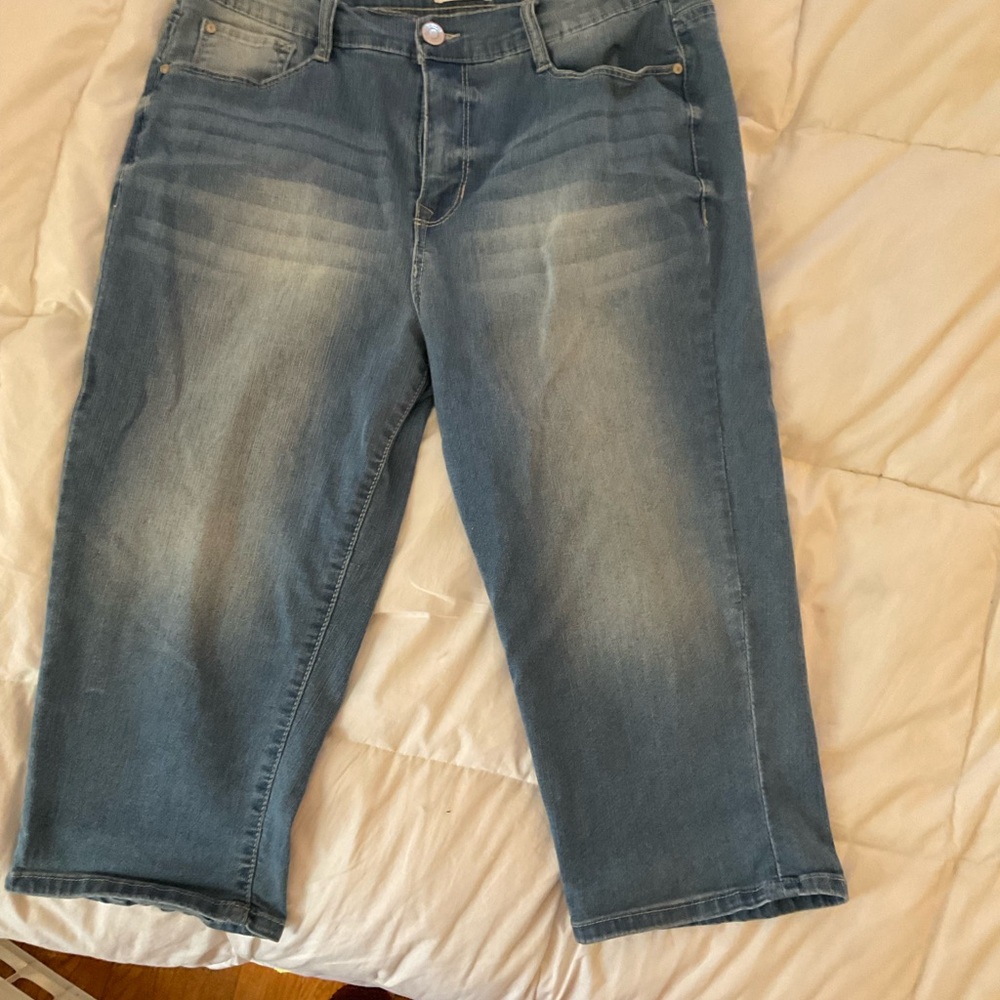 Forever Young Angels Light Blue Capri Jeans